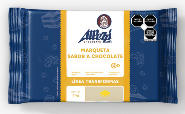 Marqueta sabor chocolate blanco - Presentación de 5 kg