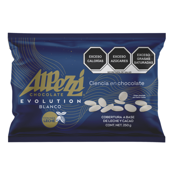 EVOLUTION - Cobertura sabor a chocolate blanco - Bolsa con 25 gramos